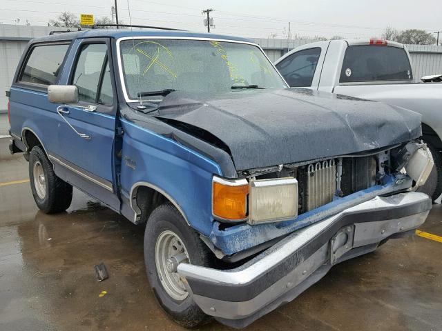 1FMEU15N9MLA08943 - 1991 FORD BRONCO U10 BLUE photo 1