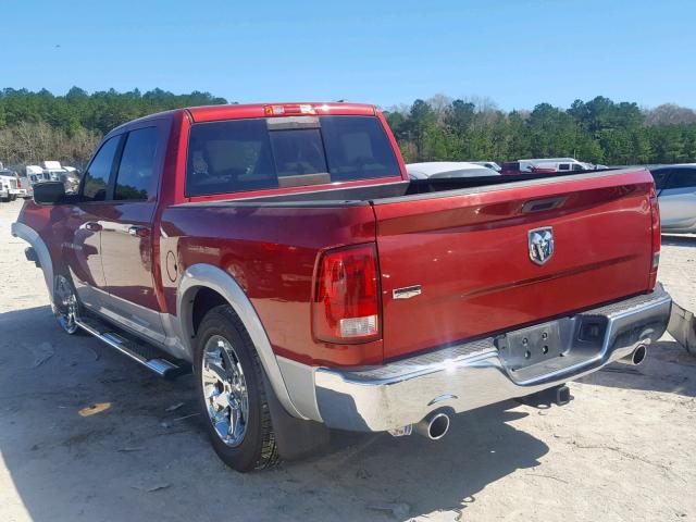 1C6RD6NT5CS246916 - 2012 DODGE RAM 1500 L RED photo 3