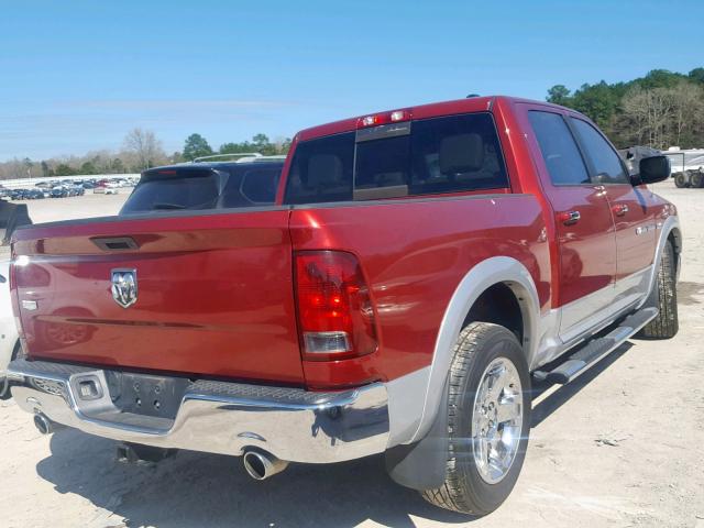 1C6RD6NT5CS246916 - 2012 DODGE RAM 1500 L RED photo 4