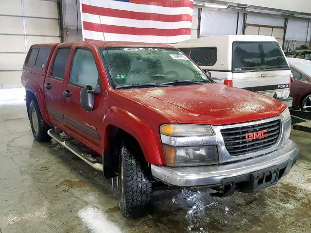 1GTDT136258242411 - 2005 GMC CANYON RED photo 1