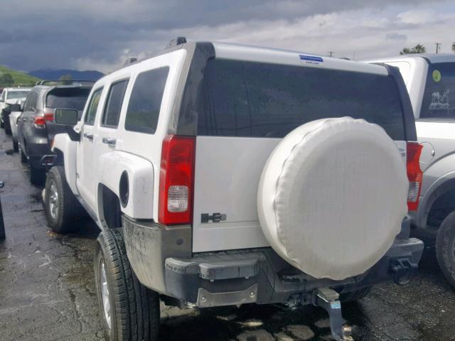 5GTDN136768106408 - 2006 HUMMER H3 WHITE photo 3