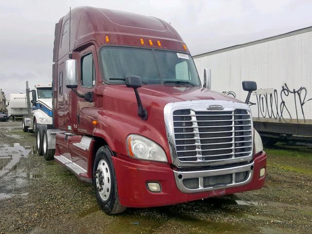 1FUJGLCK98LZ66025 - 2008 FREIGHTLINER CASCADIA 1 BURGUNDY photo 1