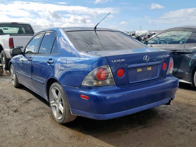 JTHBD192820047849 - 2002 LEXUS IS 300 BLUE photo 3