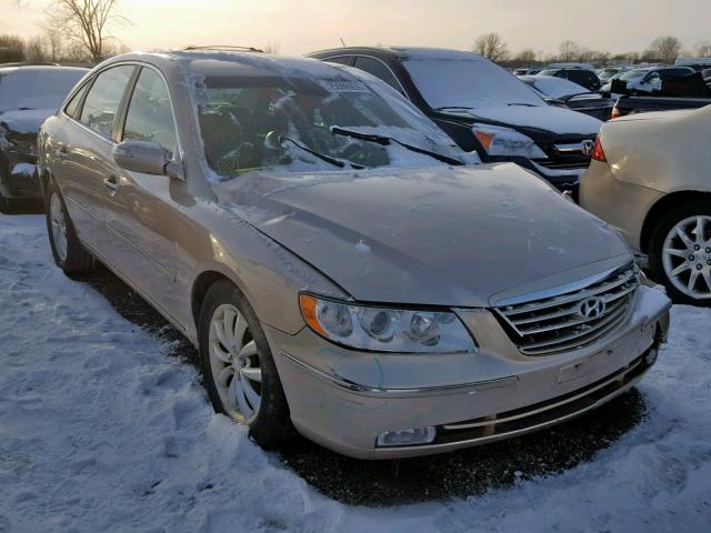 KMHFC46F17A232708 - 2007 HYUNDAI AZERA SE BEIGE photo 1