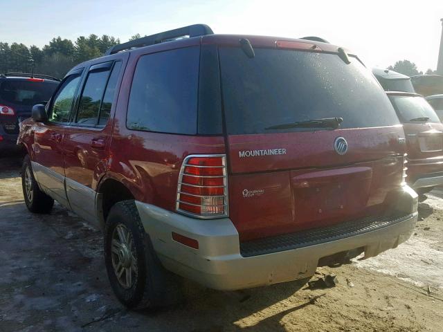 4M2ZU86KX5UJ05125 - 2005 MERCURY MOUNTAINEE RED photo 3