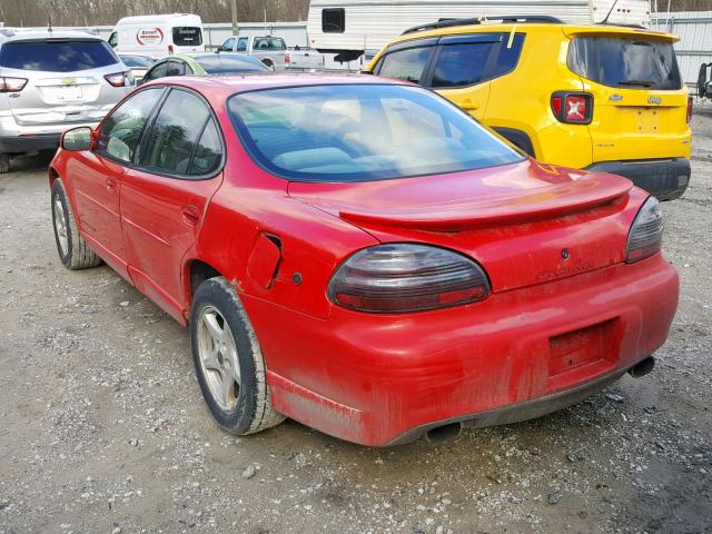 1G2WP52K6YF169468 - 2000 PONTIAC GRAND PRIX RED photo 3