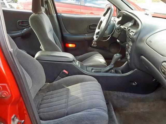 1G2WP52K6YF169468 - 2000 PONTIAC GRAND PRIX RED photo 5