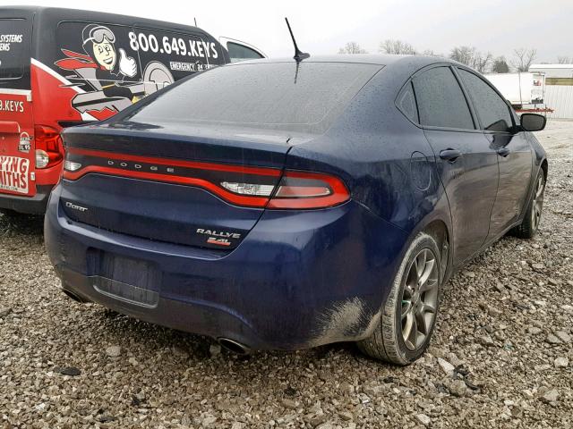 1C3CDFBB4ED913464 - 2014 DODGE DART SXT BLUE photo 4