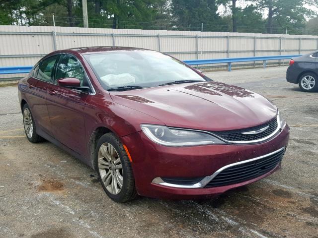 1C3CCCAB9FN552148 - 2015 CHRYSLER 200 LIMITE RED photo 1