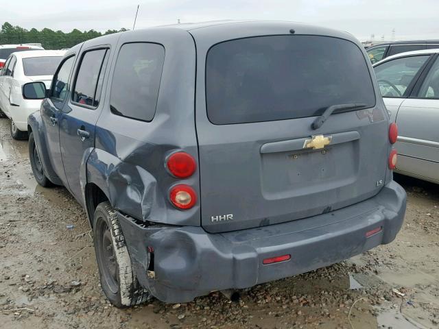 3GNDA13D88S549816 - 2008 CHEVROLET HHR LS GRAY photo 3