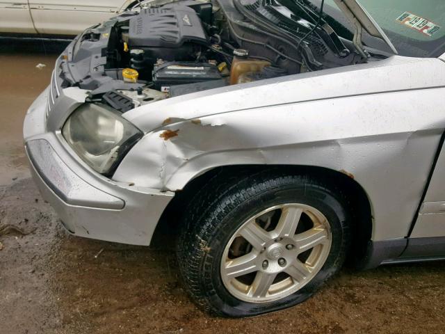 2A4GF68436R852777 - 2006 CHRYSLER PACIFICA T SILVER photo 9