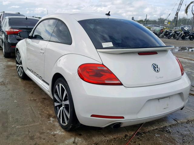 3VWVA7AT1CM604398 - 2012 VOLKSWAGEN BEETLE TUR WHITE photo 3