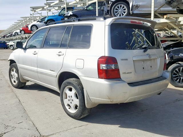 JTEEP21A470212412 - 2007 TOYOTA HIGHLANDER SILVER photo 3