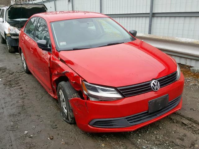 3VW2K7AJXEM358856 - 2014 VOLKSWAGEN JETTA BASE RED photo 1