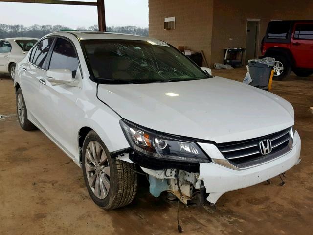 1HGCR2F81DA019654 - 2013 HONDA ACCORD EXL WHITE photo 1