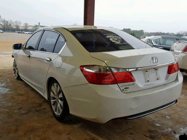 1HGCR2F81DA019654 - 2013 HONDA ACCORD EXL WHITE photo 3