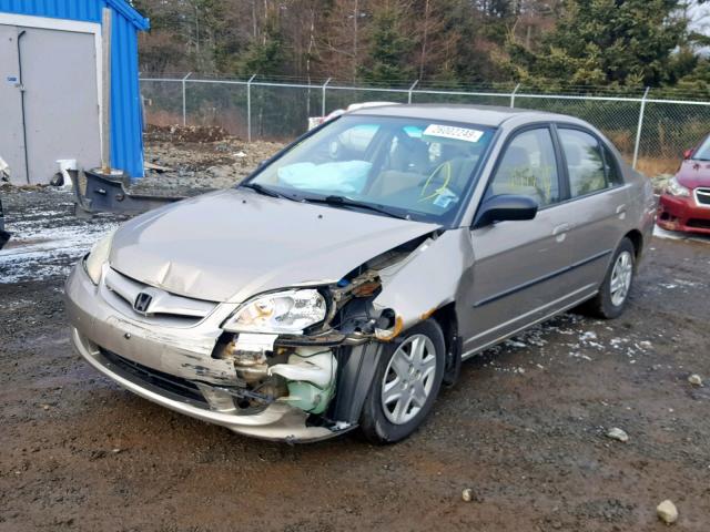 2HGES16454H911041 - 2004 HONDA CIVIC DX GOLD photo 2