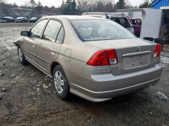 2HGES16454H911041 - 2004 HONDA CIVIC DX GOLD photo 3