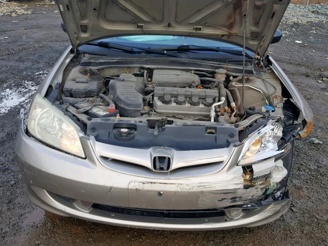 2HGES16454H911041 - 2004 HONDA CIVIC DX GOLD photo 7