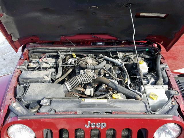 1J4AA5D14BL579247 - 2011 JEEP WRANGLER S RED photo 7