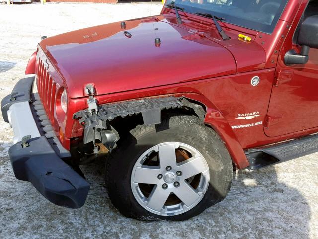 1J4AA5D14BL579247 - 2011 JEEP WRANGLER S RED photo 9