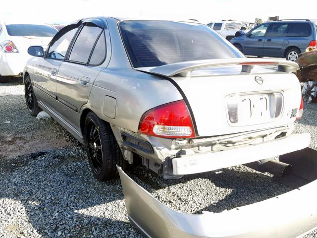 3N1AB51D22L710023 - 2002 NISSAN SENTRA SE- SILVER photo 3