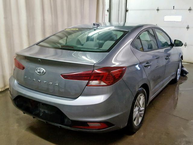 KMHD84LF6KU745294 - 2019 HYUNDAI ELANTRA SE GRAY photo 4