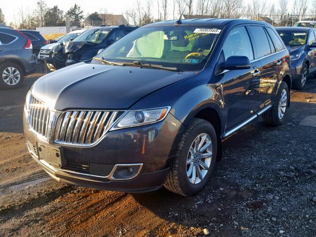 2LMDJ8JK1DBL36757 - 2013 LINCOLN MKX BLACK photo 2