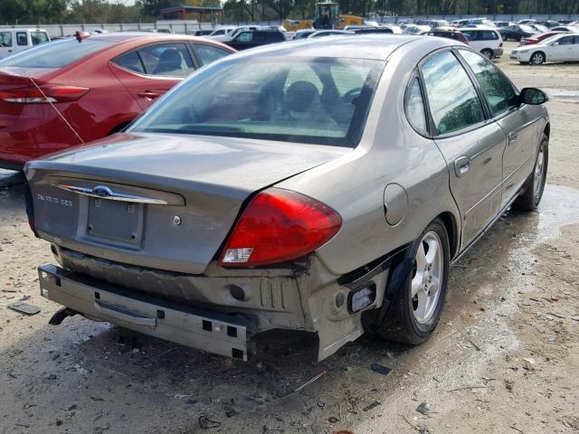 1FAHP552X2A227902 - 2002 FORD TAURUS SES GRAY photo 4