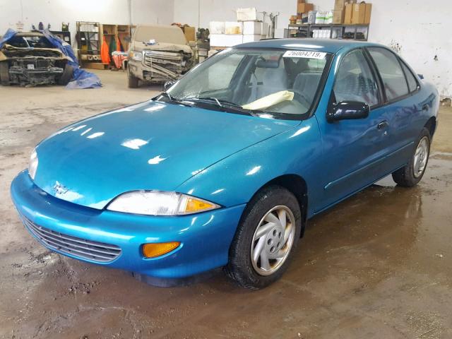 1G1JF52T4W7170040 - 1998 CHEVROLET CAVALIER L GREEN photo 2