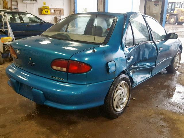 1G1JF52T4W7170040 - 1998 CHEVROLET CAVALIER L GREEN photo 4