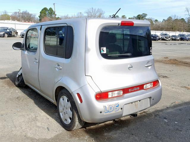 JN8AZ2KR1BT200571 - 2011 NISSAN CUBE BASE SILVER photo 3