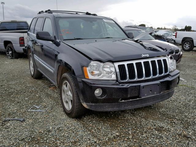 1J4HR58235C664367 - 2005 JEEP GRAND CHER BLACK photo 1