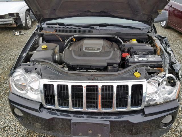 1J4HR58235C664367 - 2005 JEEP GRAND CHER BLACK photo 7