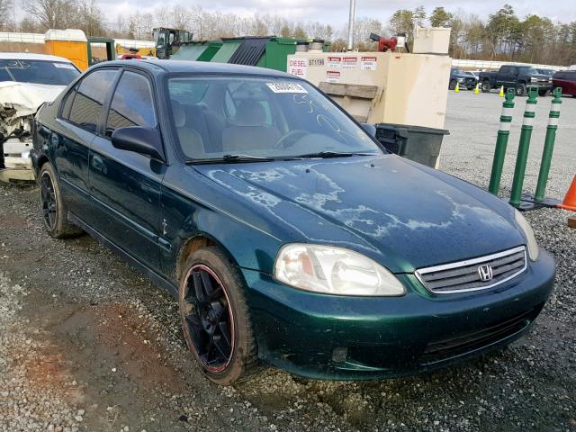 2HGEJ6610YH556551 - 2000 HONDA CIVIC BASE GREEN photo 1