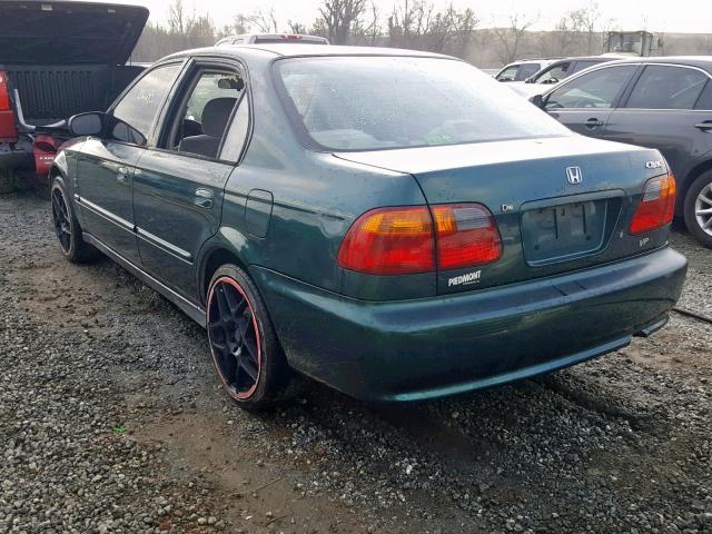 2HGEJ6610YH556551 - 2000 HONDA CIVIC BASE GREEN photo 3