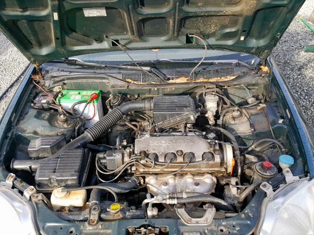 2HGEJ6610YH556551 - 2000 HONDA CIVIC BASE GREEN photo 7