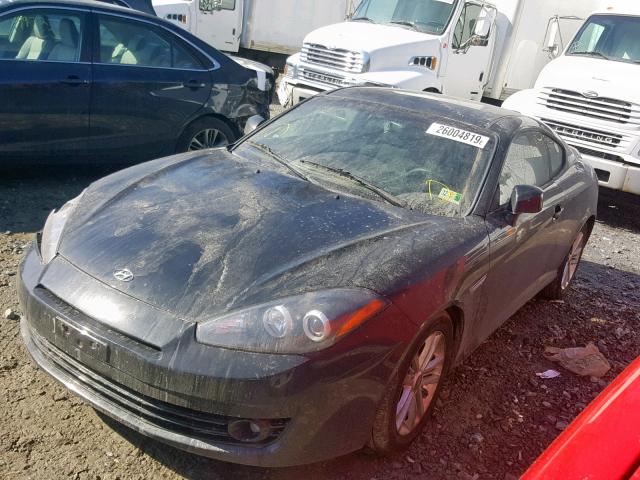 KMHHM66D38U264978 - 2008 HYUNDAI TIBURON GS BLUE photo 2