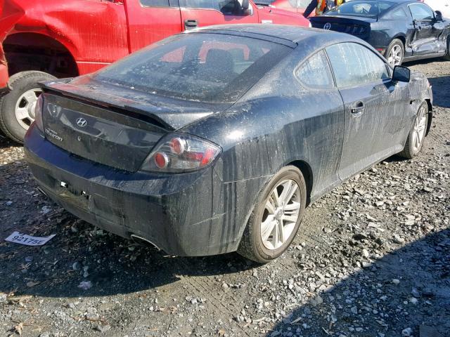 KMHHM66D38U264978 - 2008 HYUNDAI TIBURON GS BLUE photo 4