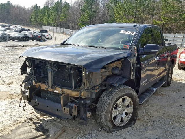 1N6AA1E66HN562890 - 2017 NISSAN TITAN SV BLACK photo 2