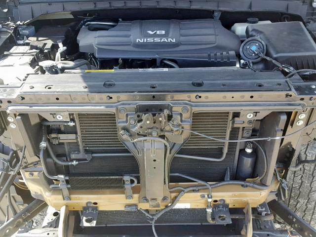 1N6AA1E66HN562890 - 2017 NISSAN TITAN SV BLACK photo 7