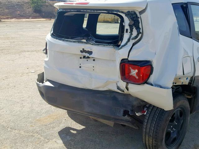ZACCJAAB7HPF82006 - 2017 JEEP RENEGADE S WHITE photo 9
