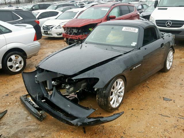 JHMAP21466S001680 - 2006 HONDA S2000 BLACK photo 2