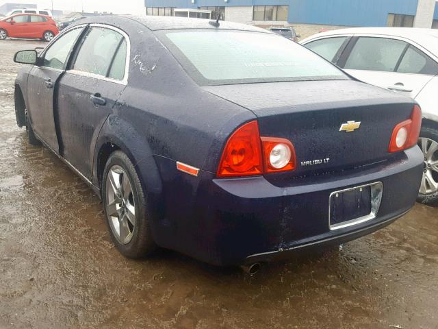 1G1ZC5EB7AF113280 - 2010 CHEVROLET MALIBU 1LT ლურჯი ფოტო 3