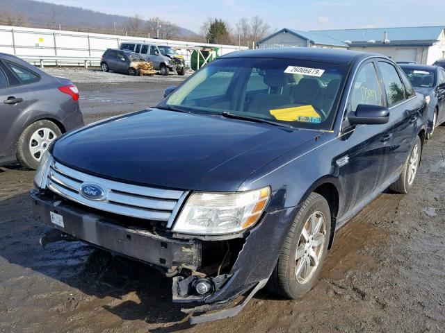 1FAHP27W98G133840 - 2008 FORD TAURUS SEL BLUE photo 2