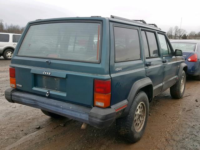 1J4FJ68S2TL188470 - 1996 JEEP CHEROKEE S GREEN photo 4