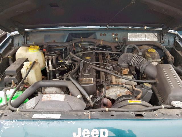 1J4FJ68S2TL188470 - 1996 JEEP CHEROKEE S GREEN photo 7