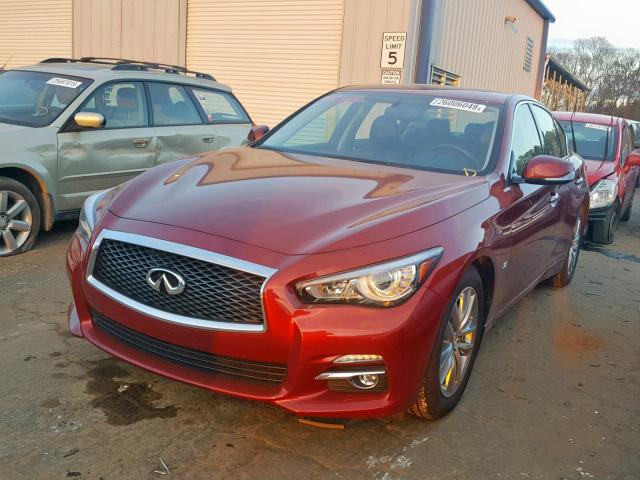 JN1BV7AP4FM345633 - 2015 INFINITI Q50 BASE RED photo 2