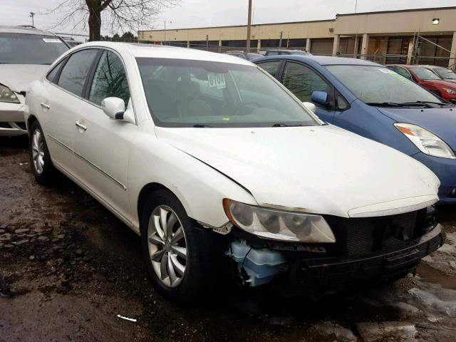 KMHFC46F57A171475 - 2007 HYUNDAI AZERA SE WHITE photo 1