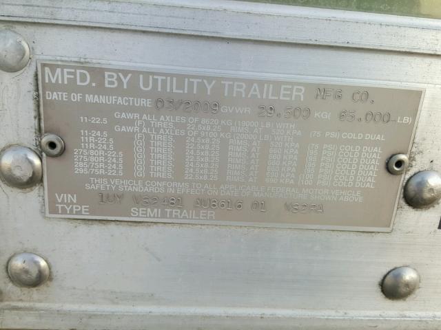 1UYVS2481AU861601 - 2010 UTILITY TRAILER WHITE photo 10